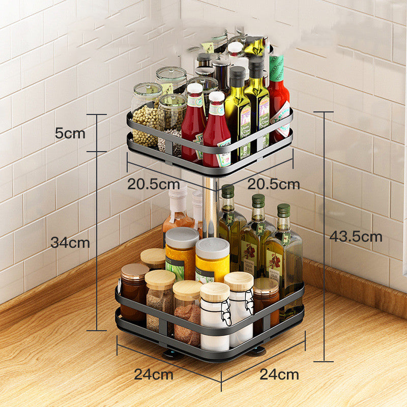 Rotatable Kitchen Seasoning Rack