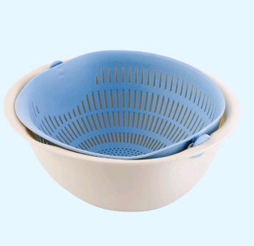 Double Drain Basket Bowl