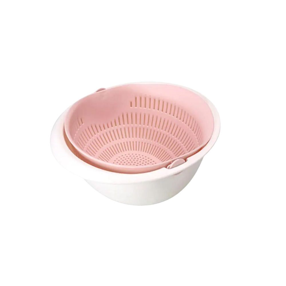 Double Drain Basket Bowl