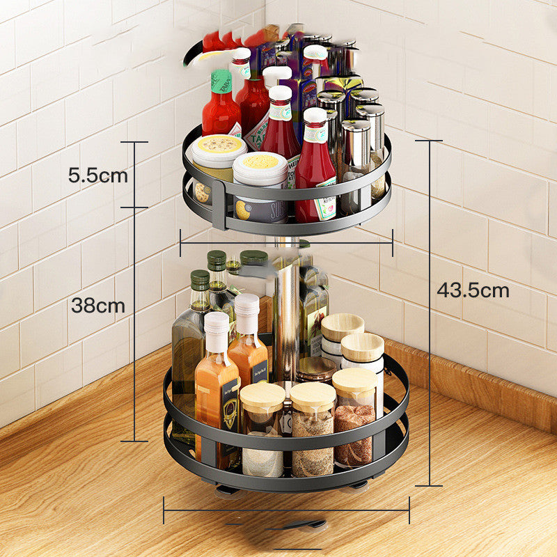 Rotatable Kitchen Seasoning Rack